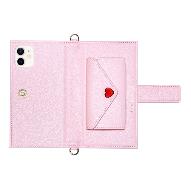 【iPhone11/XR ケース】手帳型ケース Letter Case (Pink)サブ画像