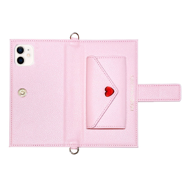 【iPhone12/12 Pro ケース】手帳型ケース Letter Case (Pink)サブ画像