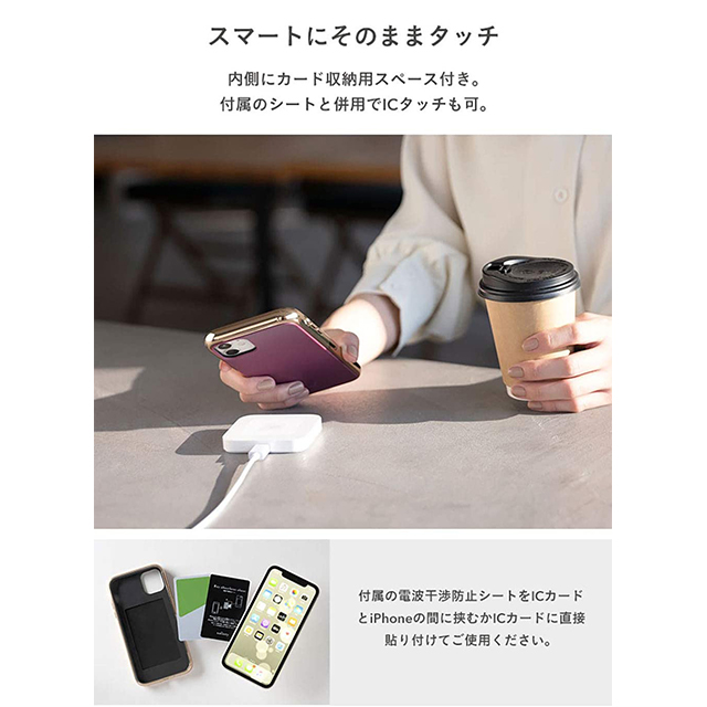 【iPhone12/12 Pro ケース】マットカラー耐衝撃ハードケース (グレー)goods_nameサブ画像