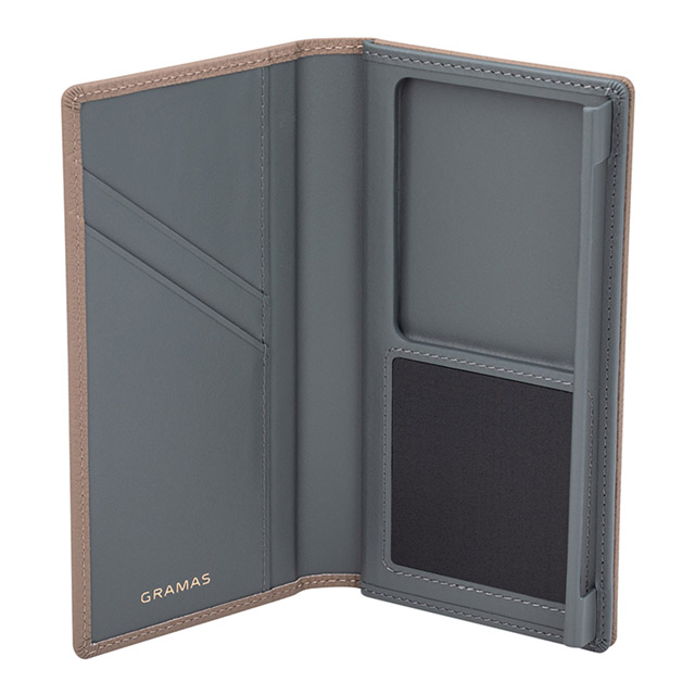 【マルチ スマホケース】”UNIVERSAL CASE” German Shrunken-calf Genuine Leather Book Case (Regular size) Taupeサブ画像