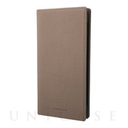 【マルチ スマホケース】”UNIVERSAL CASE” German Shrunken-calf Genuine Leather Book Case (Regular size) Taupe