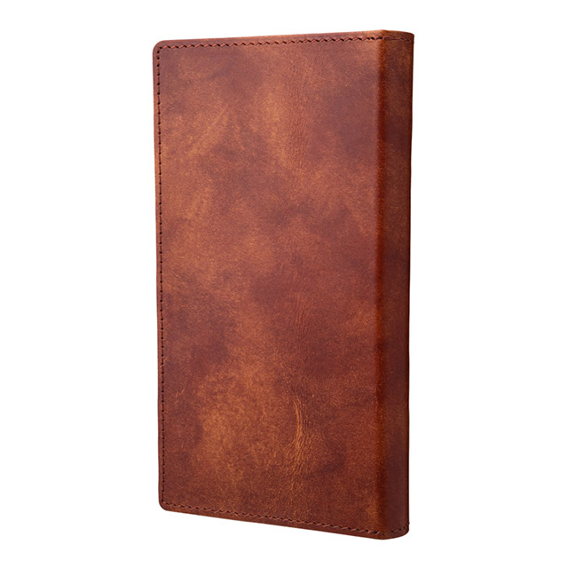 【マルチ スマホケース】”UNIVERSAL CASE” Museum-calf Leather Book Case (Small size) Brownサブ画像