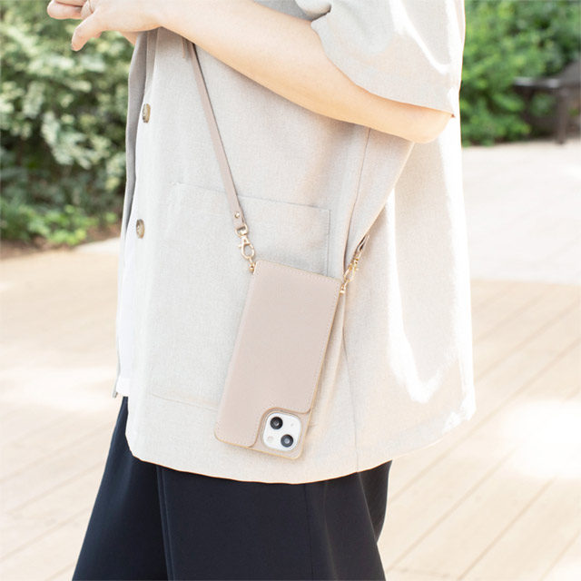 【iPhone13 Pro ケース】Cross Body Case for iPhone13 Pro (beige)