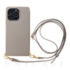 【iPhone13 Pro ケース】Cross Body Case for iPhone13 Pro (gray)
