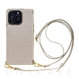 【iPhone13 Pro ケース】Cross Body Case for iPhone13 Pro (pearl silver)