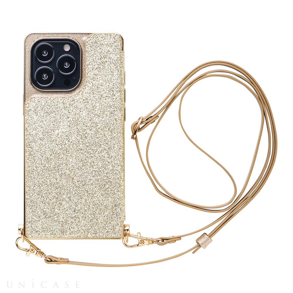 【iPhone13 Pro ケース】Cross Body Case for iPhone13 Pro (prism gold)