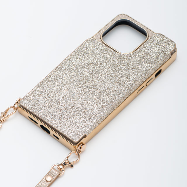 【iPhone13 mini ケース】Cross Body Case for iPhone13 mini (prism gold)