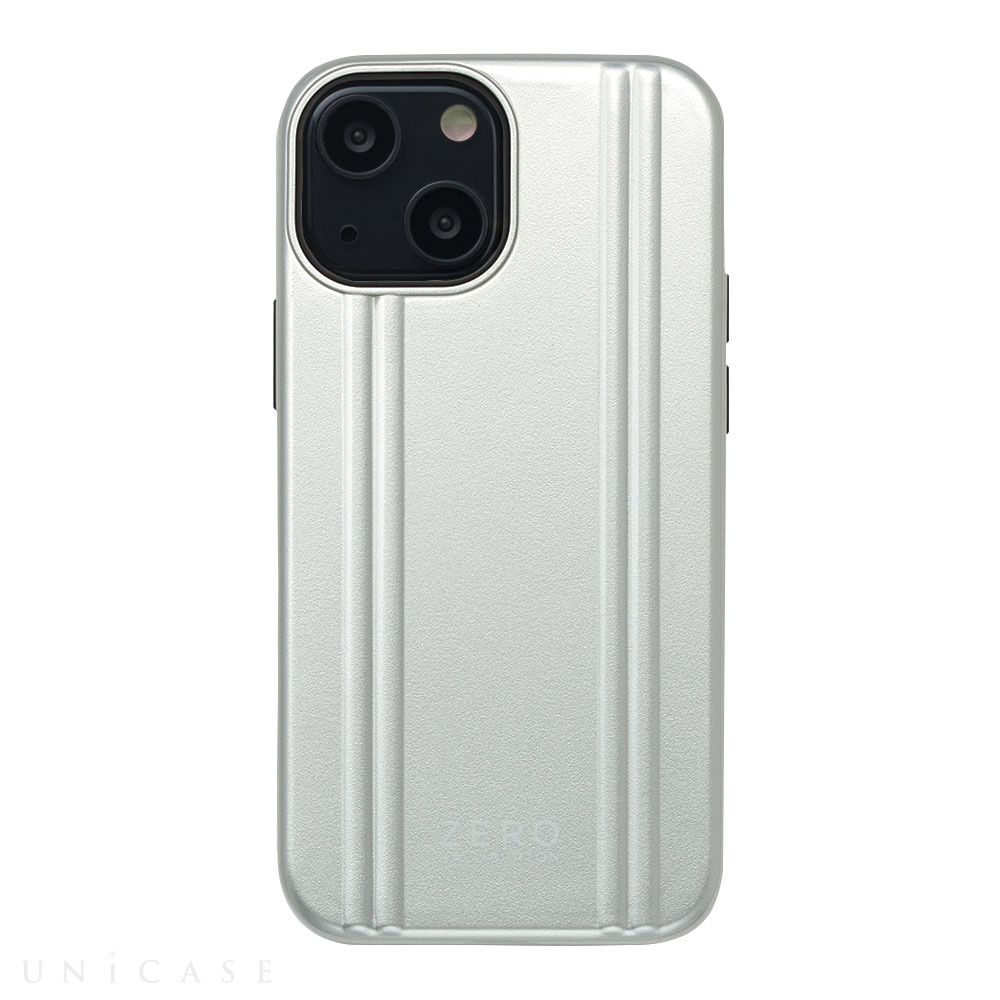 【iPhone13 mini ケース】ZERO HALLIBURTON Hybrid Shockproof Case for iPhone13 mini (Silver)