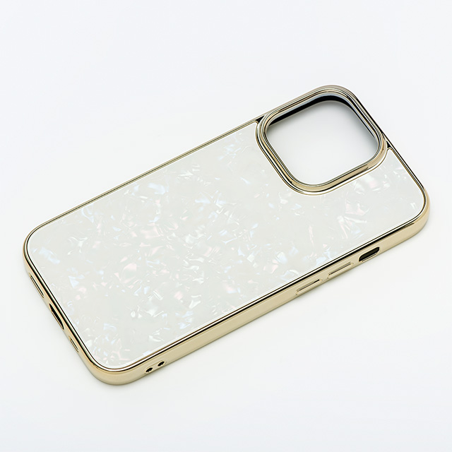 【iPhone13 ケース】Glass Shell Case for iPhone13 (gold)
