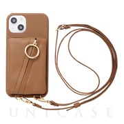 【iPhone13 ケース】Clutch Ring Case for iPhone13 (brown)