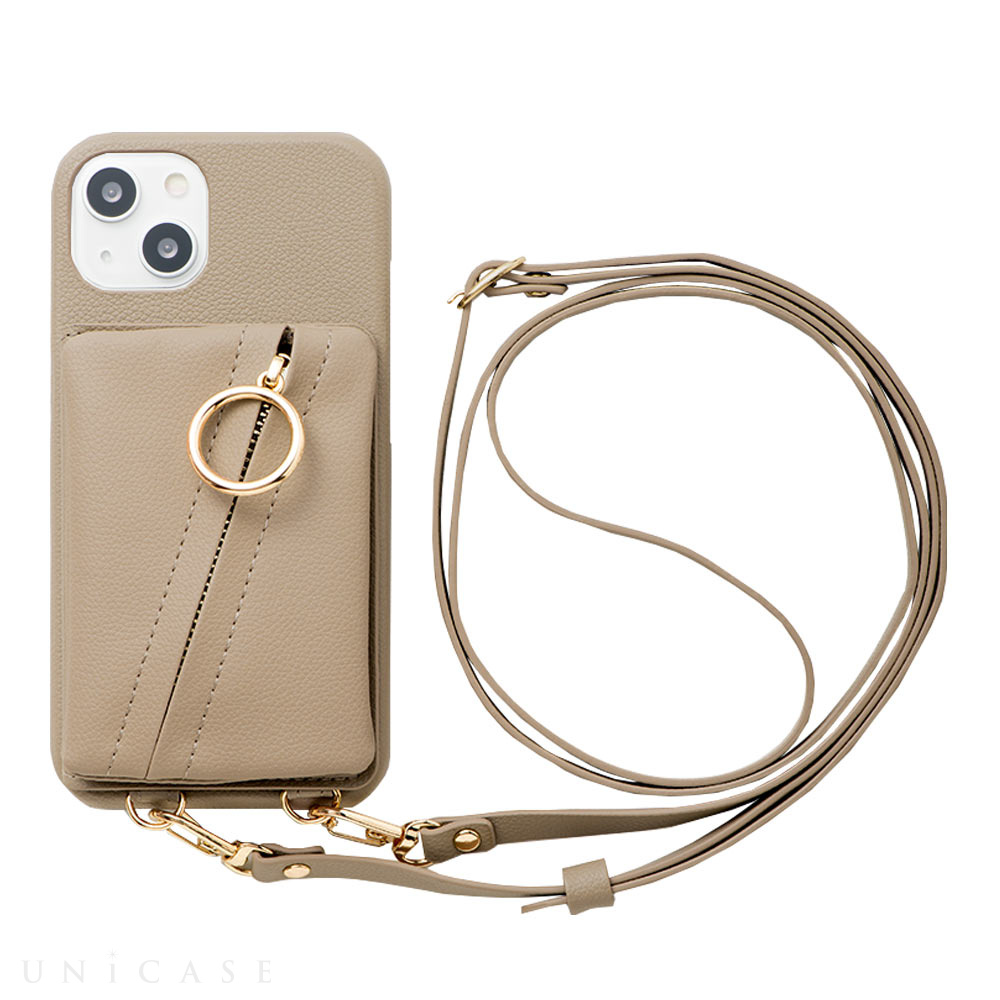 【iPhone13 ケース】Clutch Ring Case for iPhone13 (beige)