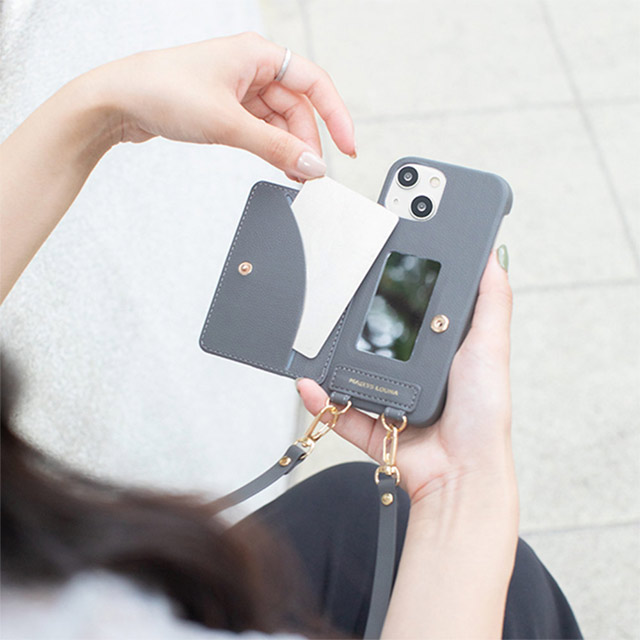 【iPhone13 ケース】Clutch Ring Case for iPhone13 (brown)サブ画像