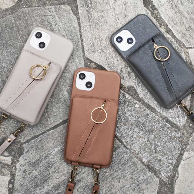 【iPhone13 ケース】Clutch Ring Case for iPhone13 (brown)goods_nameサブ画像