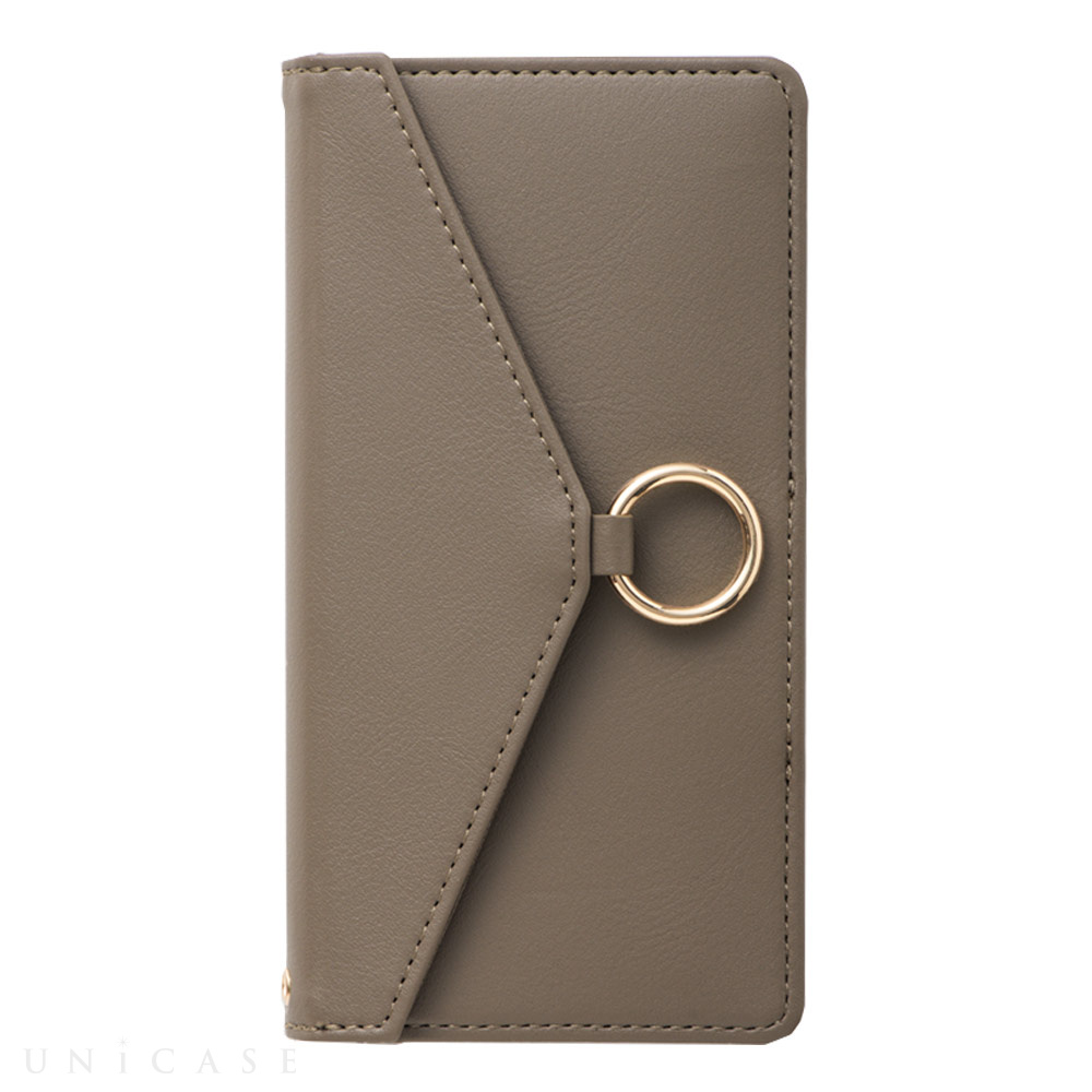 【iPhone13 Pro ケース】Letter Ring Flip Case for iPhone13 Pro (mocha)