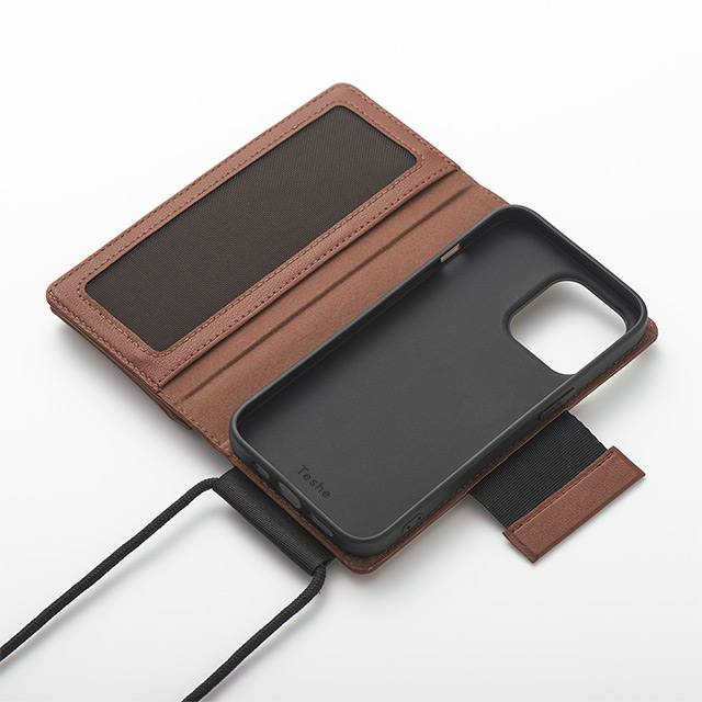 【iPhone13 Pro ケース】Teshe light flip case for iPhone13 Pro (brown)