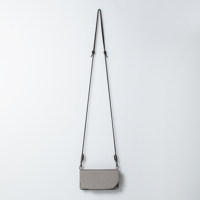【iPhone13 ケース】Teshe basic flip case for iPhone13 (gray)