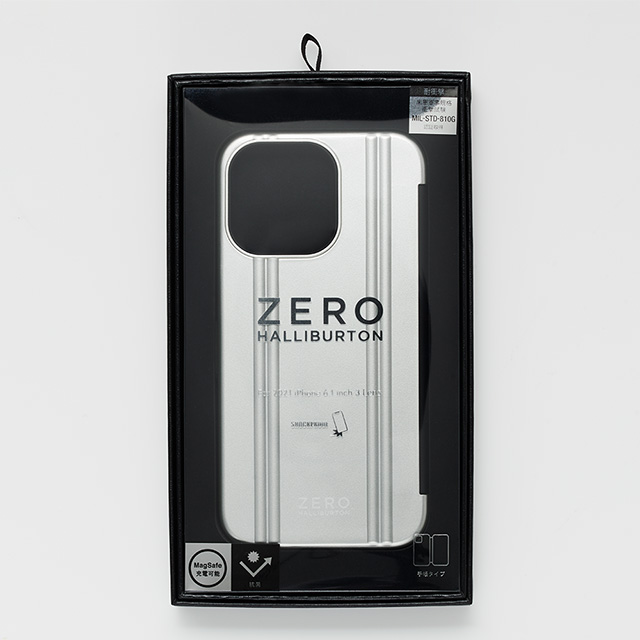 【iPhone13 Pro ケース】ZERO HALLIBURTON Hybrid Shockproof Flip Case for iPhone13 Pro (Black)goods_nameサブ画像