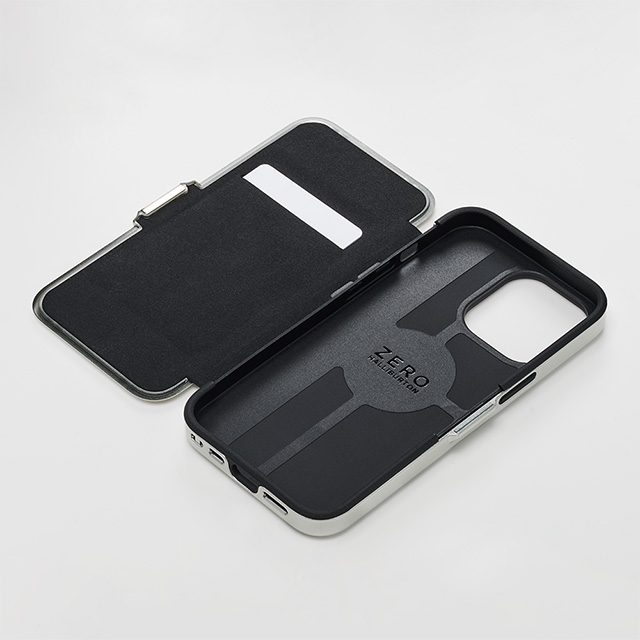 【iPhone13 Pro ケース】ZERO HALLIBURTON Hybrid Shockproof Flip Case for iPhone13 Pro (Blue)サブ画像