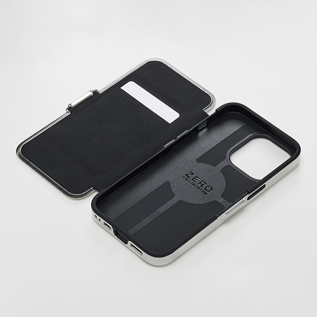 【iPhone13 ケース】ZERO HALLIBURTON Hybrid Shockproof Flip Case for iPhone13 (Black)サブ画像