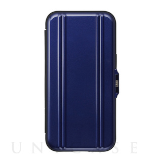 【iPhone13 ケース】ZERO HALLIBURTON Hybrid Shockproof Flip Case for iPhone13 (Blue)