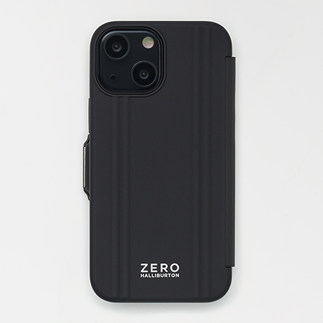 【iPhone13 mini ケース】ZERO HALLIBURTON Hybrid Shockproof Flip Case for iPhone13 mini (Black)