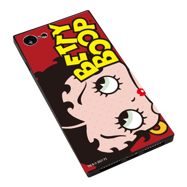 【iPhoneSE(第3/2世代)/8/7 ケース】Betty Boop ガラスケース (RED LOGO DOT)サブ画像
