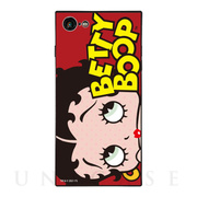 【iPhoneSE(第3/2世代)/8/7 ケース】Betty Boop ガラスケース (RED LOGO DOT)