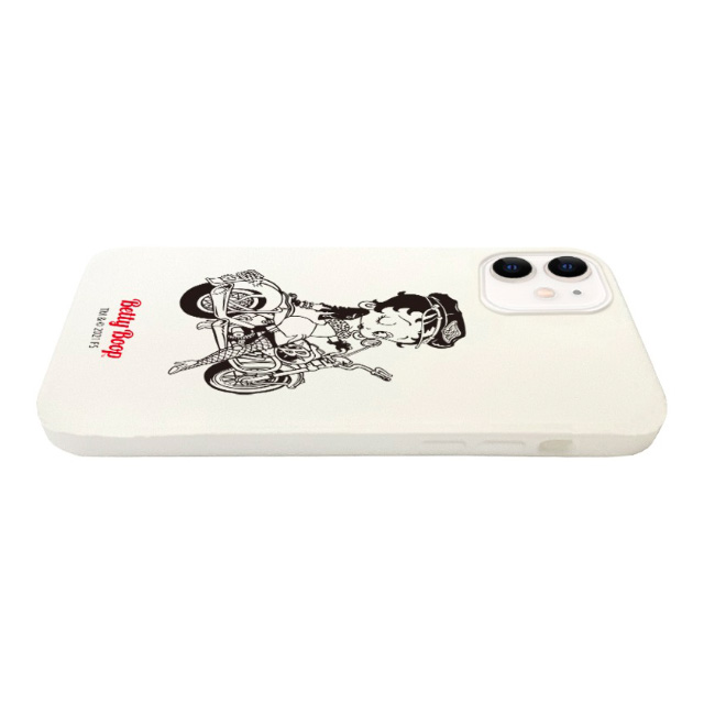 【iPhone12/12 Pro ケース】Betty Boop シリコンケース ホワイト (Black Bike)goods_nameサブ画像