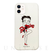 【iPhone12/12 Pro ケース】Betty Boop シリコンケース ホワイト (Be mine)