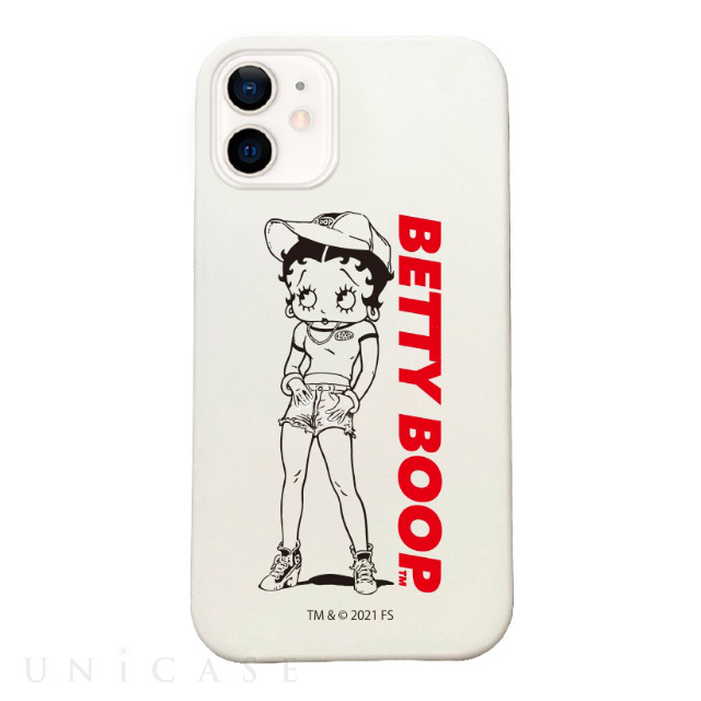 iPhone12/12 Pro ケース】Betty Boop シリコンケース ホワイト (Boyish