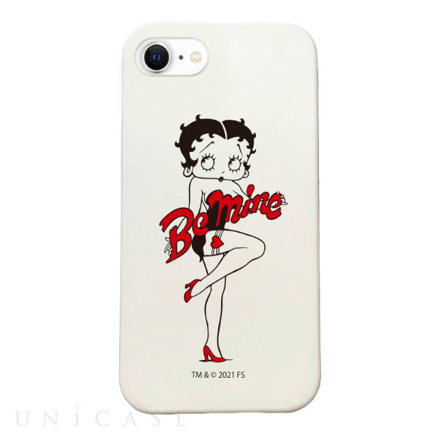 【iPhoneSE(第3/2世代)/8/7/6s/6 ケース】Betty Boop シリコンケース ホワイト (Be mine)