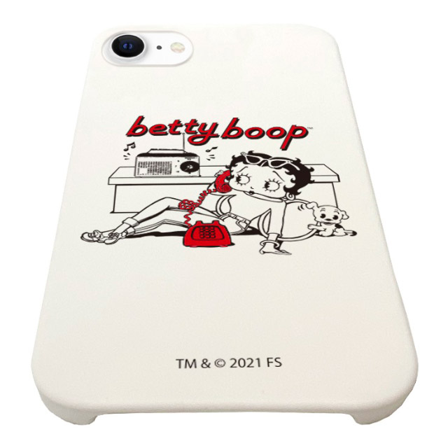 【iPhoneSE(第3/2世代)/8/7/6s/6 ケース】Betty Boop シリコンケース ホワイト (Telephone)サブ画像