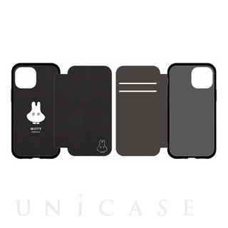 【iPhone13 mini/12 mini ケース】ミッフィー IIII fit Flip (ブラック)