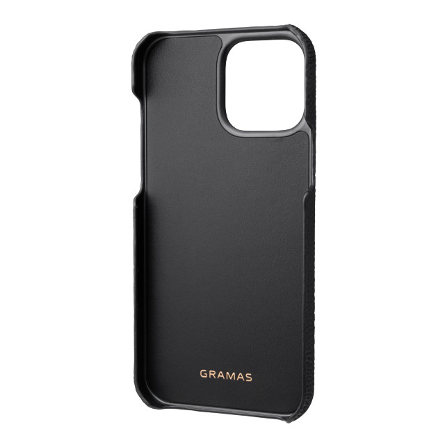 【iPhone13 Pro Max ケース】German Shrunken-calf Leather Shell Case (Navy)サブ画像