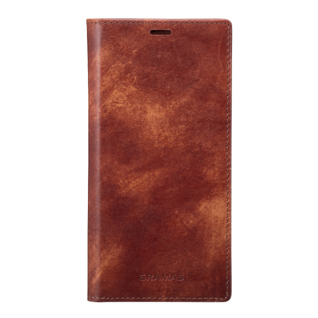 【iPhone13 ケース】Museum-calf Genuine Leather Book Case (Dark Brown)サブ画像