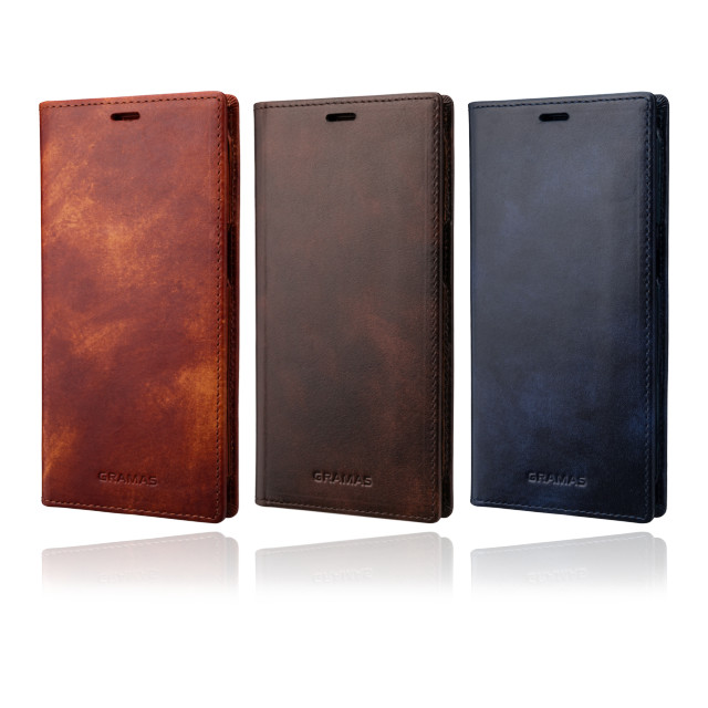 【iPhone13 ケース】Museum-calf Genuine Leather Book Case (Brown)サブ画像