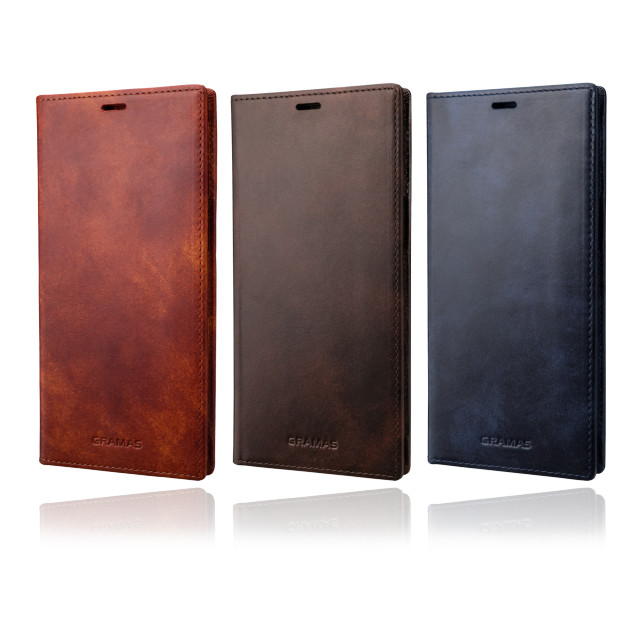 【iPhone13 Pro Max ケース】Museum-calf Genuine Leather Book Case (Brown)サブ画像