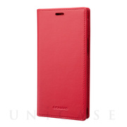 【iPhone13 mini/12 mini ケース】Italian Genuine Leather Book Case (Red)