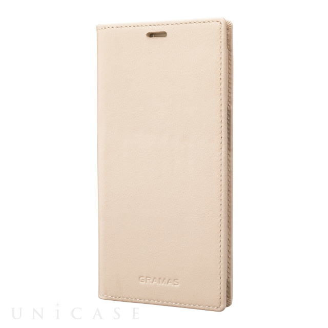 【iPhone13 Pro ケース】Italian Genuine Leather Book Case (Ivory)