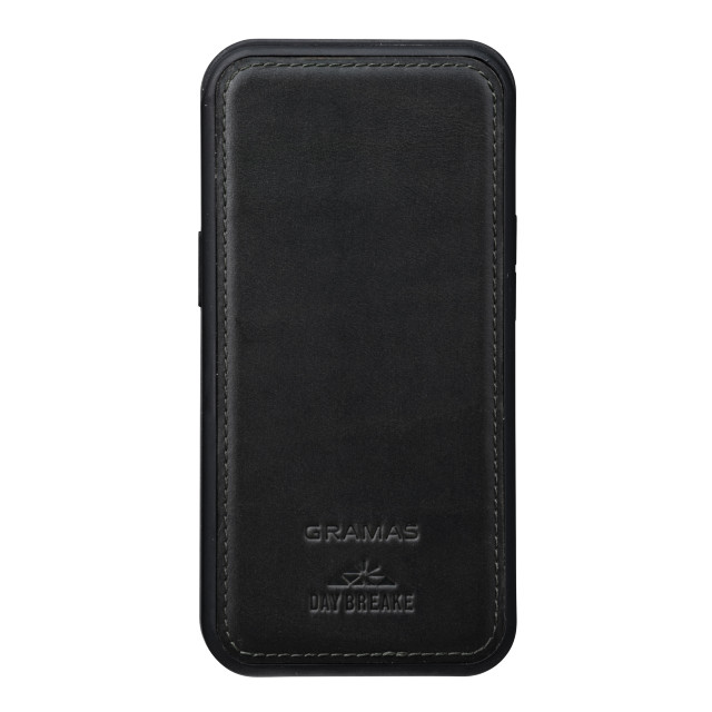 【iPhone13/13 Pro ケース】Chromexcel Genuine Leather Full Cover Hybrid Shell Case (Black)サブ画像