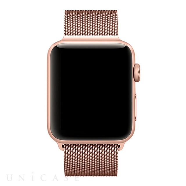Apple Watch バンド 41/40/38mm】ステンレスマグネットバンド (ローズゴールド) forApple Watch  SE(第2/1世代)/Series8/7/6/5/4/3/2/1 iQ Labo | iPhoneケースは UNiCASE