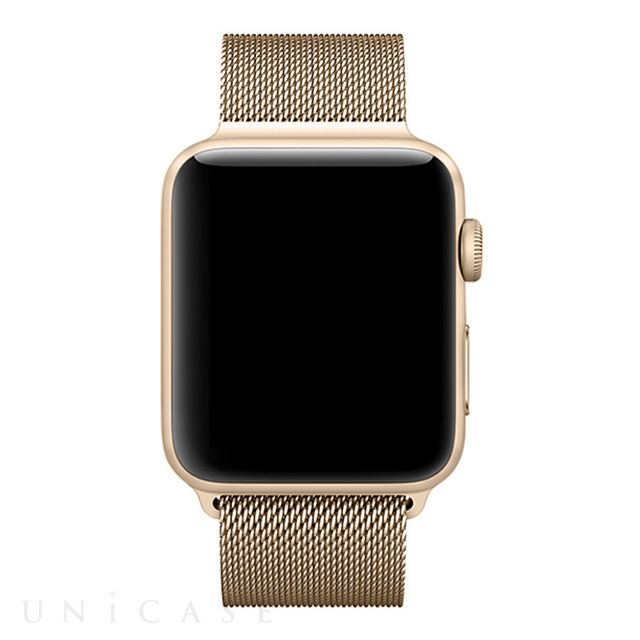 Apple Watch バンド 41/40/38mm】ステンレスマグネットバンド (ゴールド) for Apple Watch  SE(第2/1世代)/Series9/8/7/6/5/4/3/2/1 iQ Labo iPhoneケースは UNiCASE