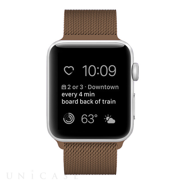 Apple Watch バンド 49/45/44/42mm】ステンレスマグネットバンド (ブロンズ)  Ultra2/1/SE(第2/1世代)/Series9/8/7/6/5/4/3/2/1 iQ Labo iPhoneケースは UNiCASE