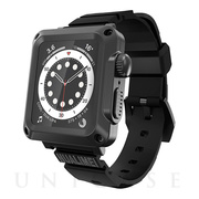 【Apple Watch ケース 44mm】メタルケース＆2セットバンド (ブラック) for Apple Watch SE/Series6/5/4