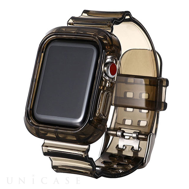 Apple Watch バンド 40mm】クリアバンド (ブラック) for Apple Watch SE(第1世代)/Series6/5 iQ  Labo iPhoneケースは UNiCASE