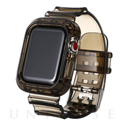 【Apple Watch バンド 44mm】クリアバンド (ブラック) forApple Watch SE(第1世代)/Series6/5
