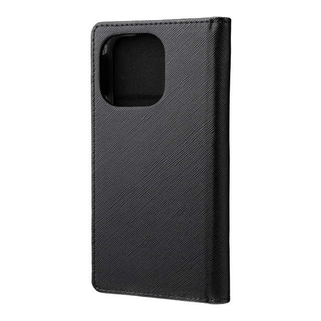 【iPhone13 Pro ケース】“EURO Passione” PU Leather Book Case (Black)サブ画像