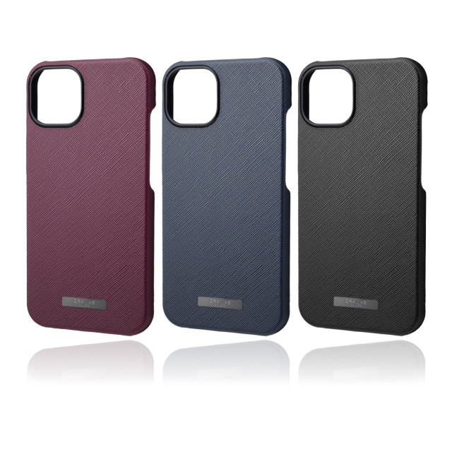 【iPhone13 ケース】“EURO Passione” PU Leather Shell Case (Bordeaux)サブ画像