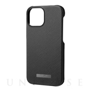 【iPhone13 mini/12 mini ケース】“EURO Passione” PU Leather Shell Case (Black)