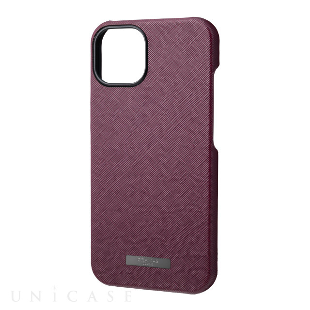 【iPhone13 ケース】“EURO Passione” PU Leather Shell Case (Bordeaux)